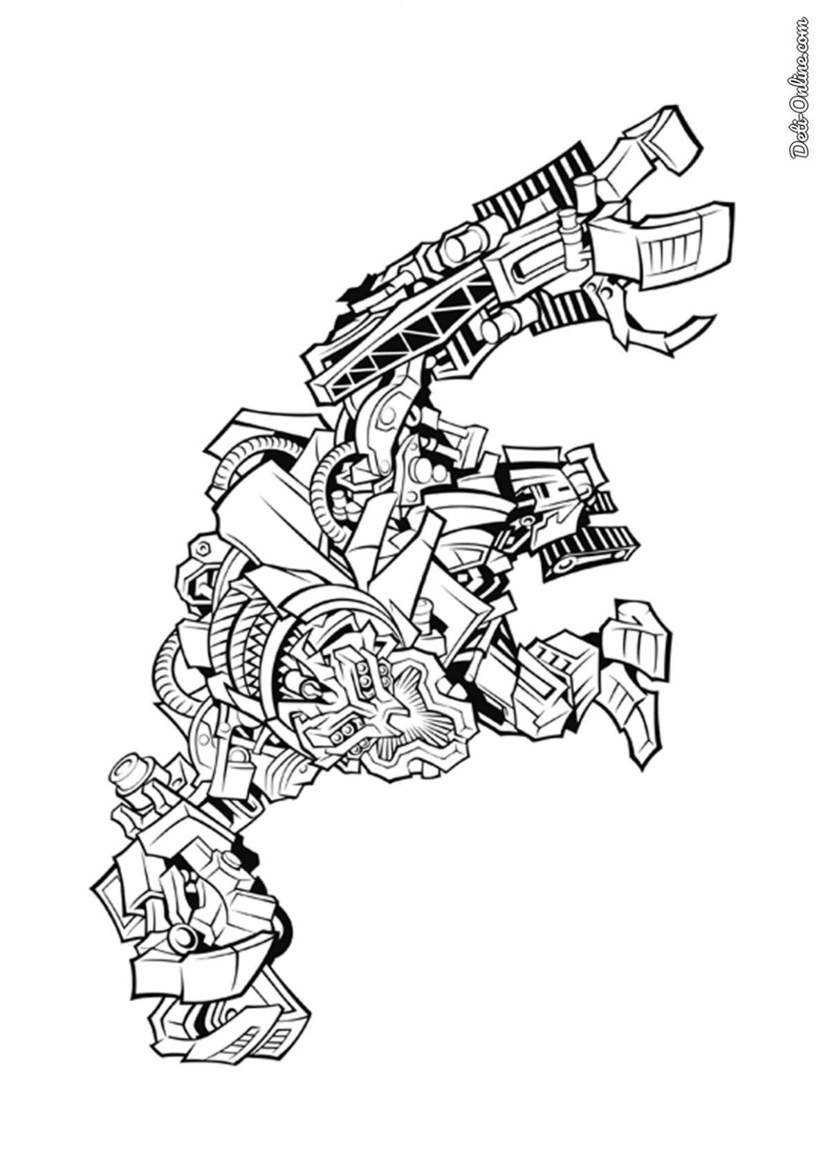 Animated ravager coloring page