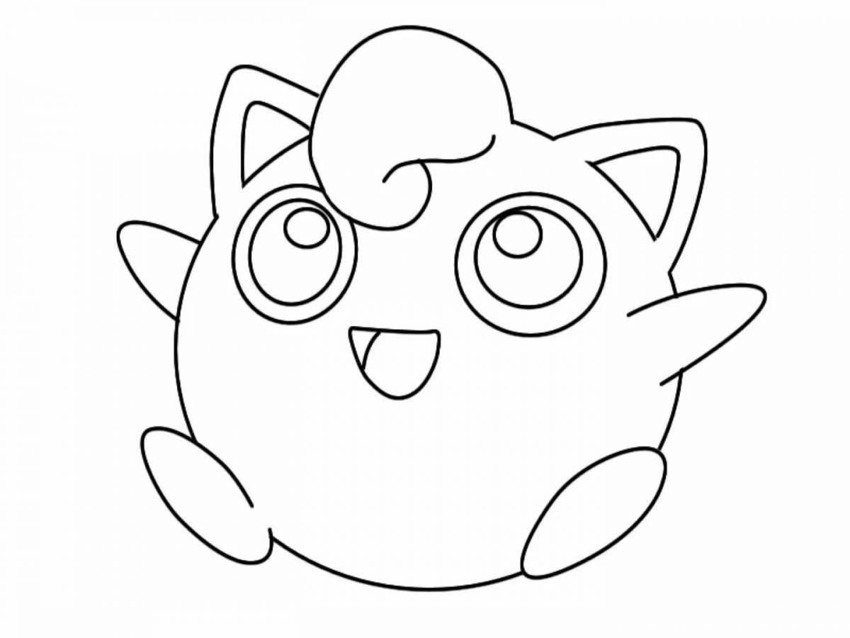 Jiglypuff coloring page