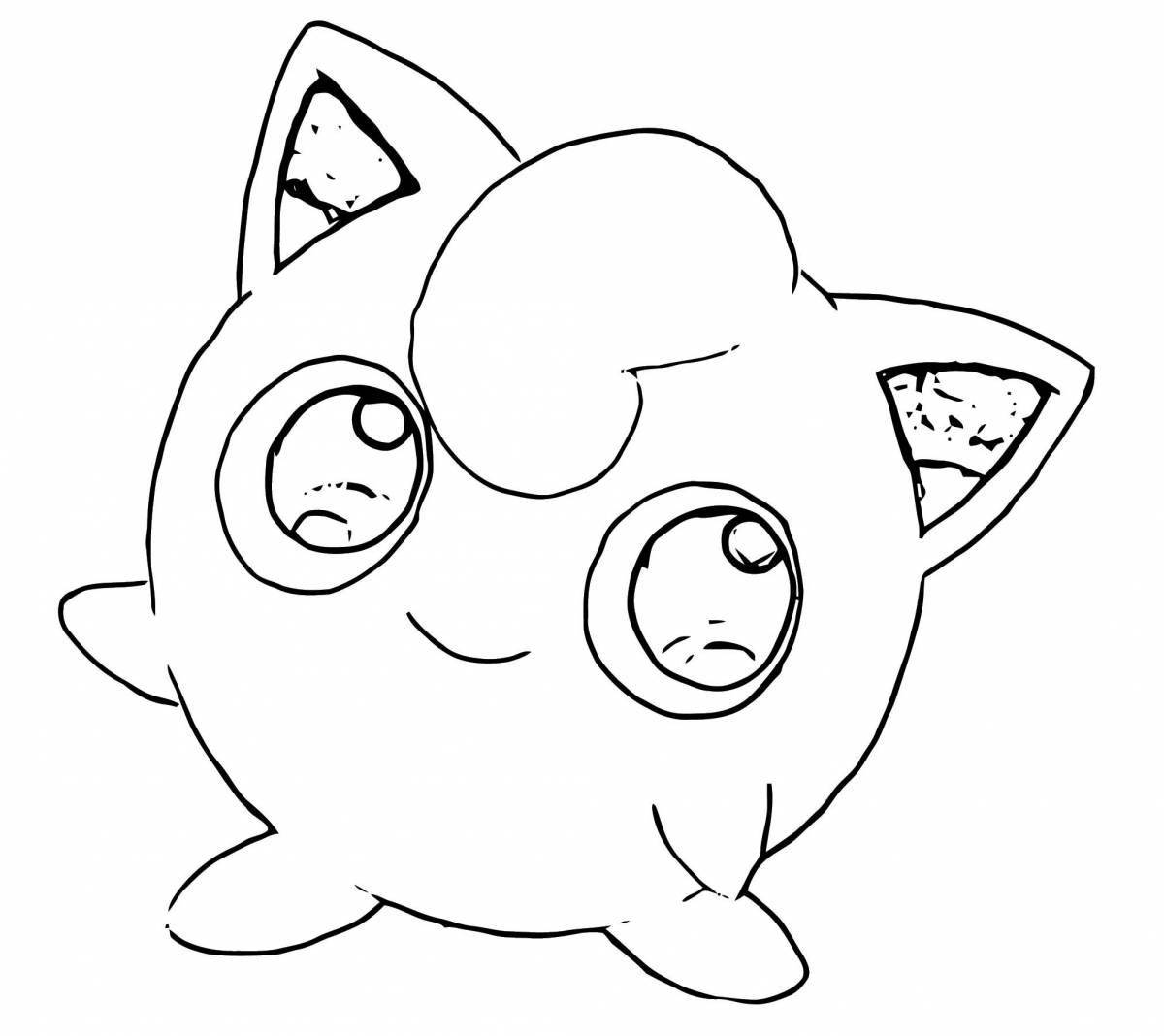 Sweet Jigglypuff coloring page