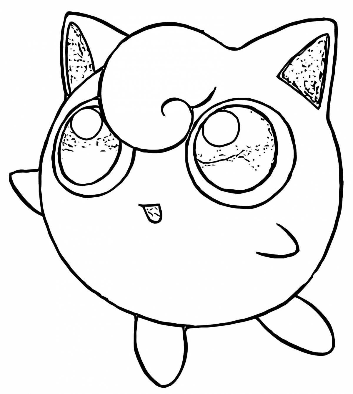 Захватывающая раскраска jigglypuff