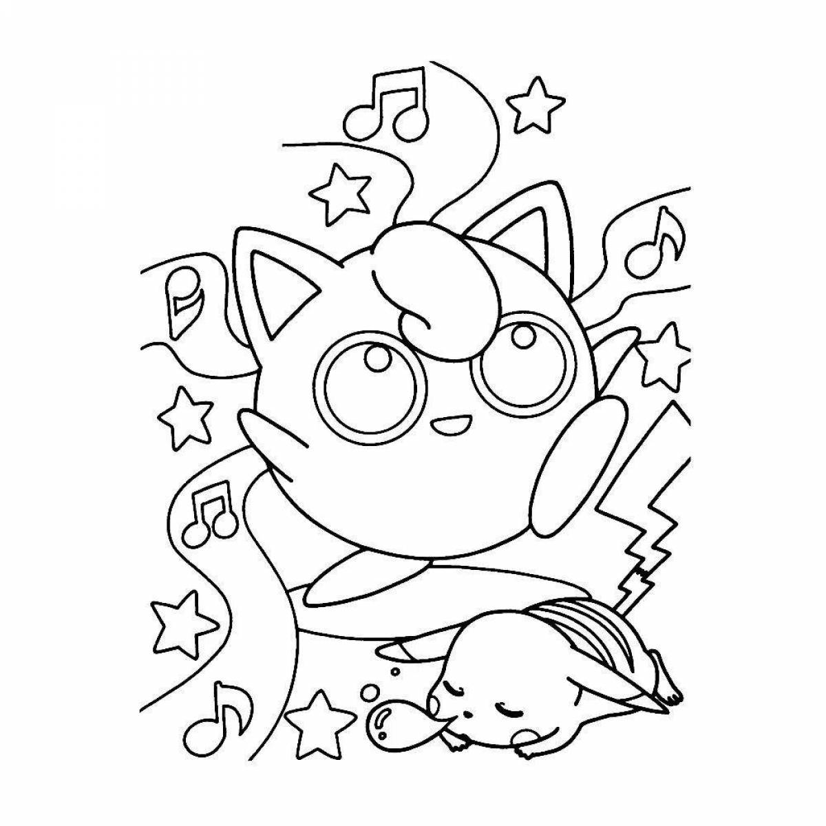 Large jigglypuff coloring page