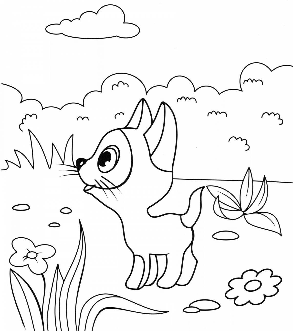Charming woof coloring book