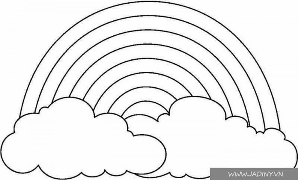 Sparkly arch coloring page