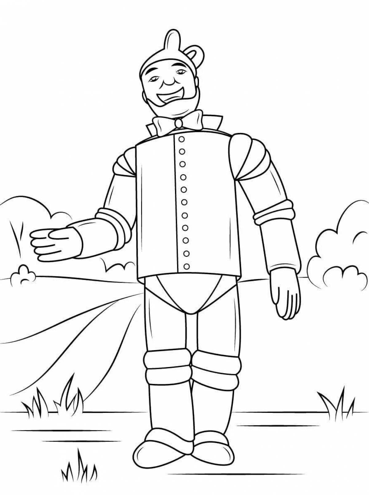 Coloring book gorgeous lumberjack