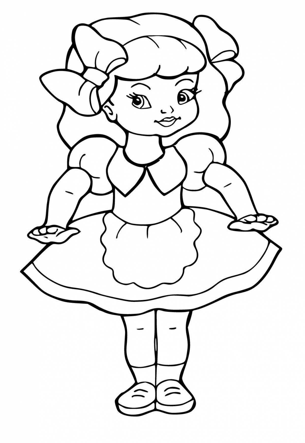 Fancy dolly coloring