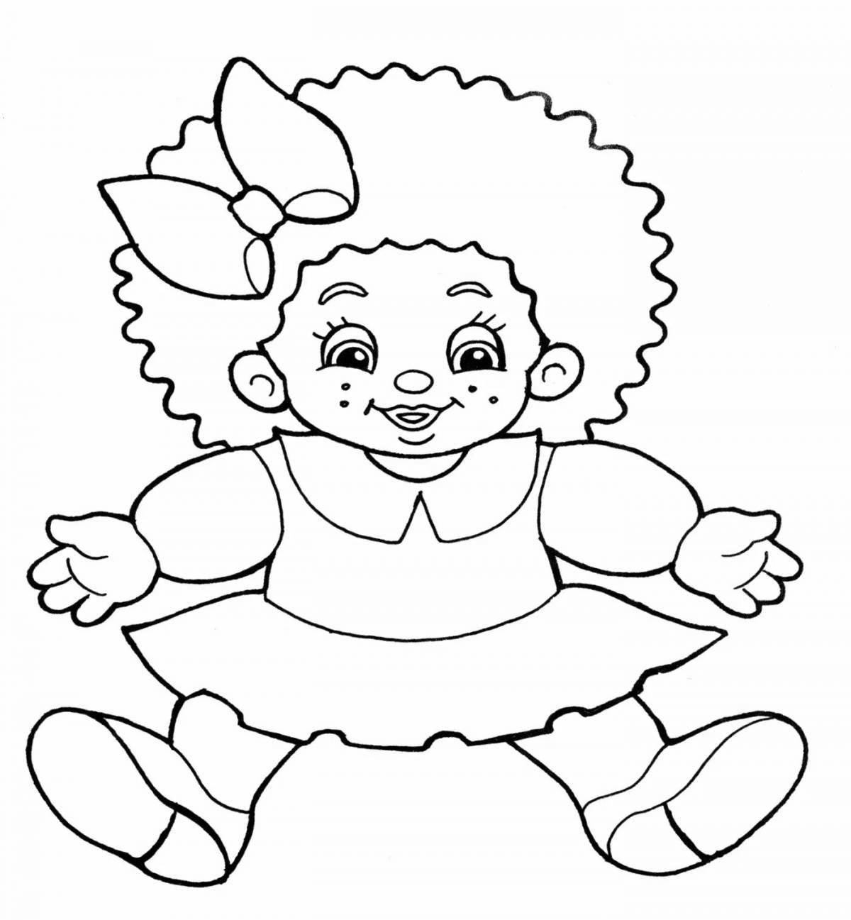 Coloring page wild dolly