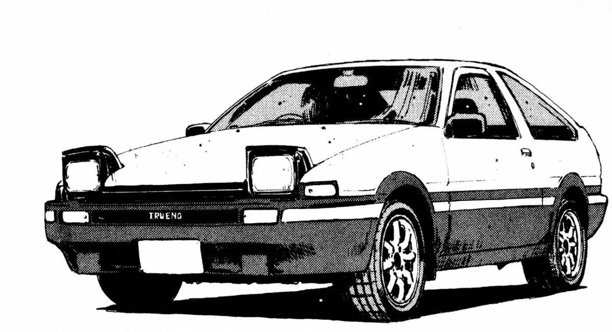 Fat ae86 coloring page