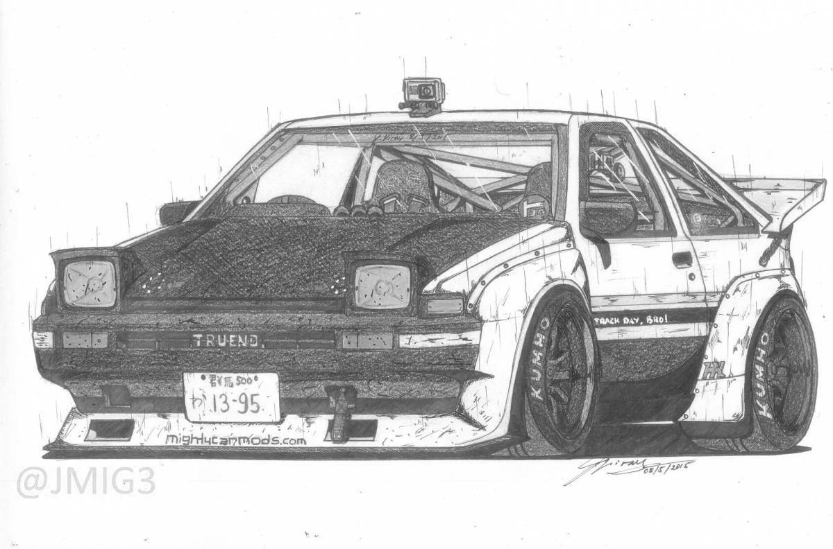 Невероятная раскраска ae86