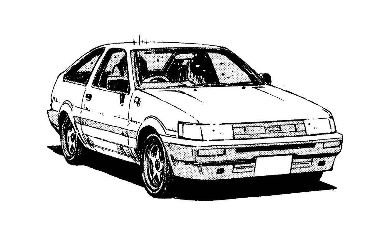 Блестящая раскраска ae86