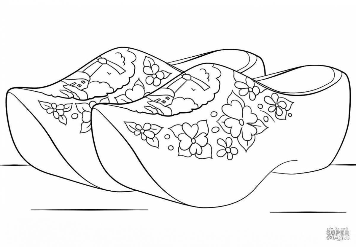 Coloring dynamic galoshes