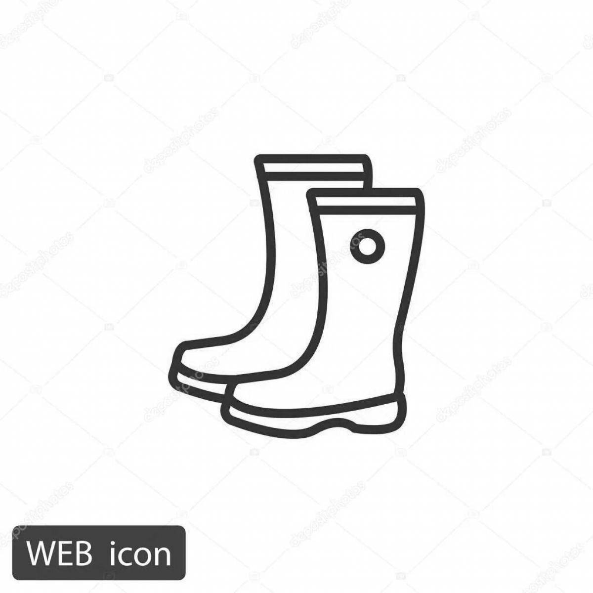 Coloring book exquisite galoshes