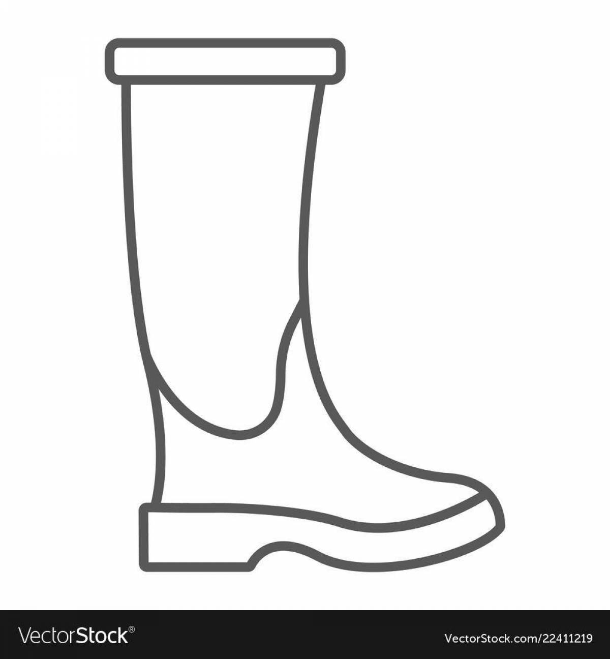 Charming galoshes coloring book