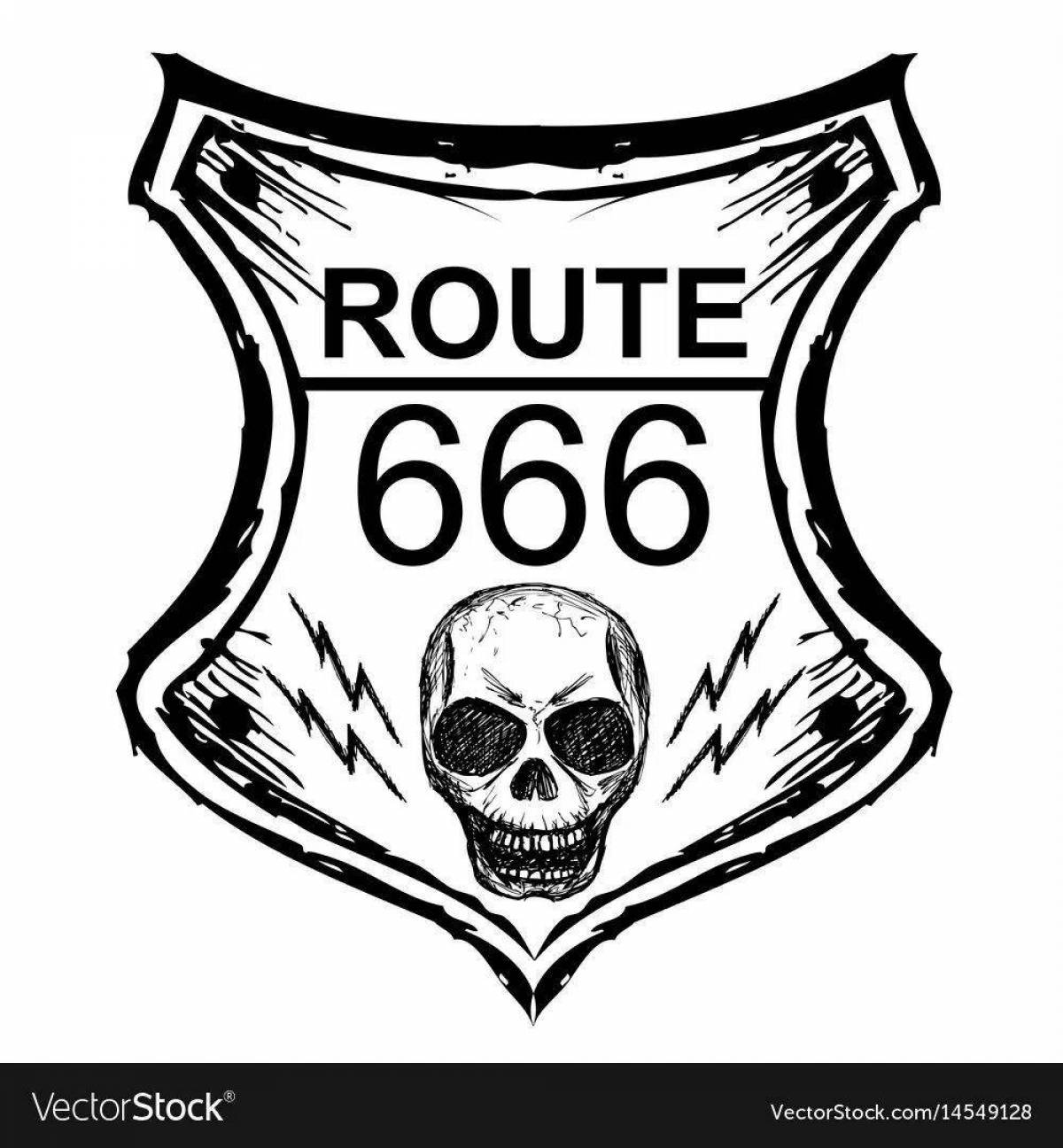 Bright coloring page 666