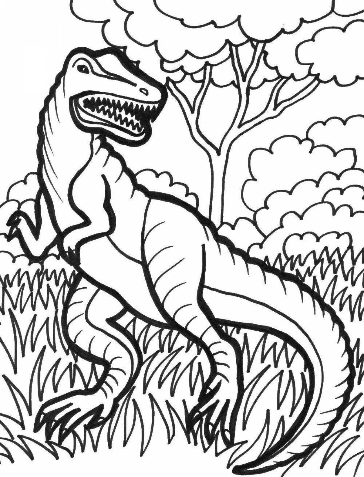 Fancy trubosaurs coloring book