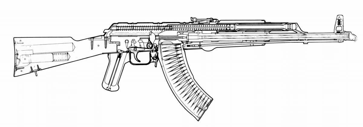 Dramatic akm coloring page