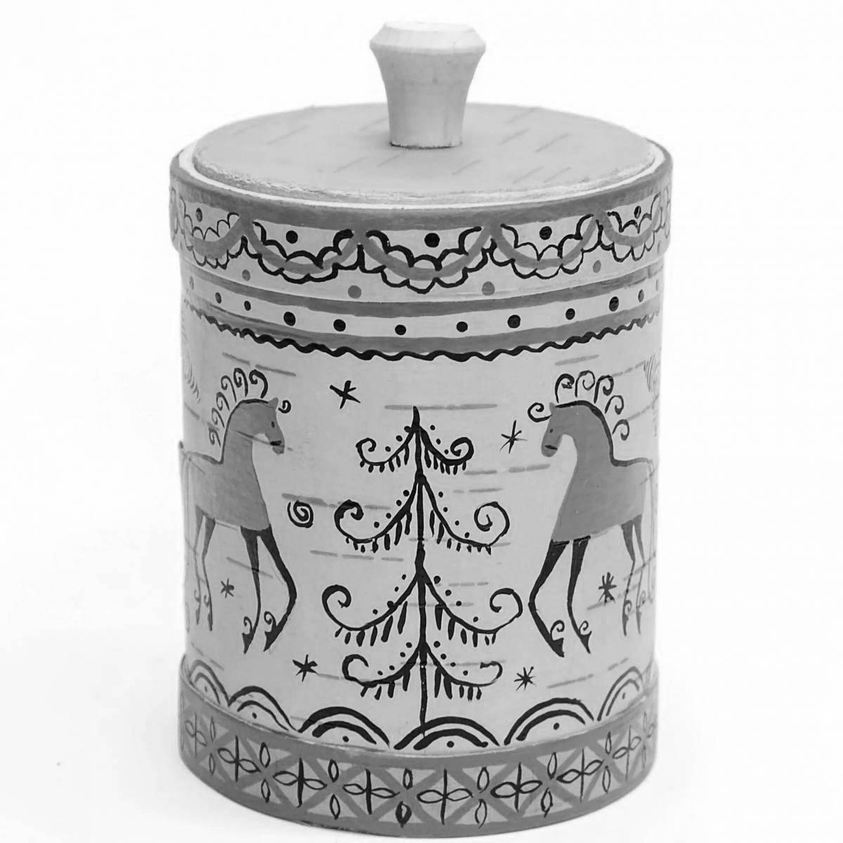 Photo Fun woodchip coloring page