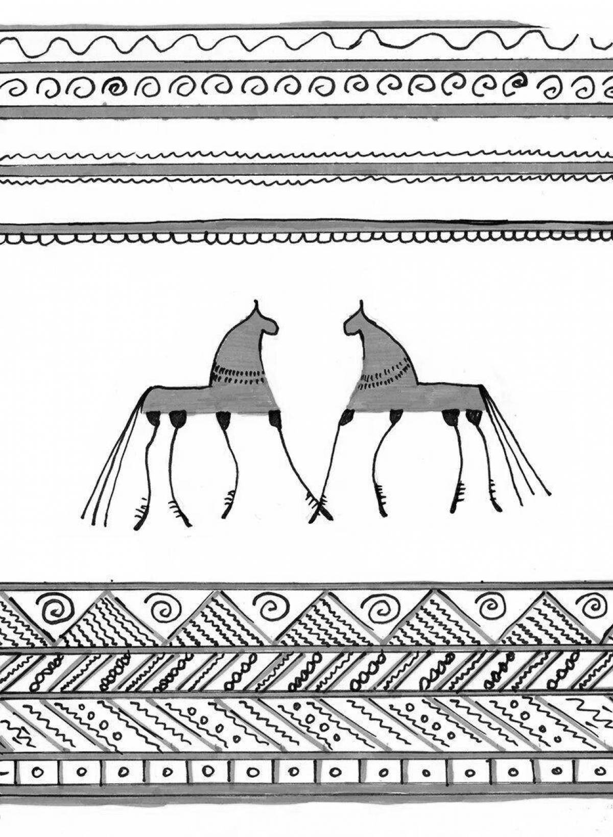 Photo Joyful wood coloring