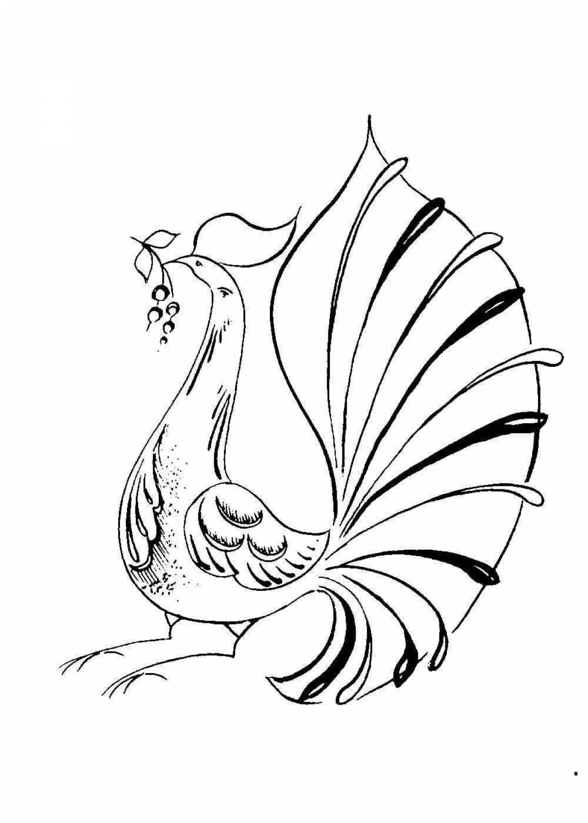 Exciting wood chip coloring page