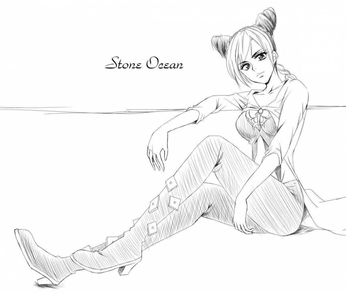 Раскраска ослепительная джолин