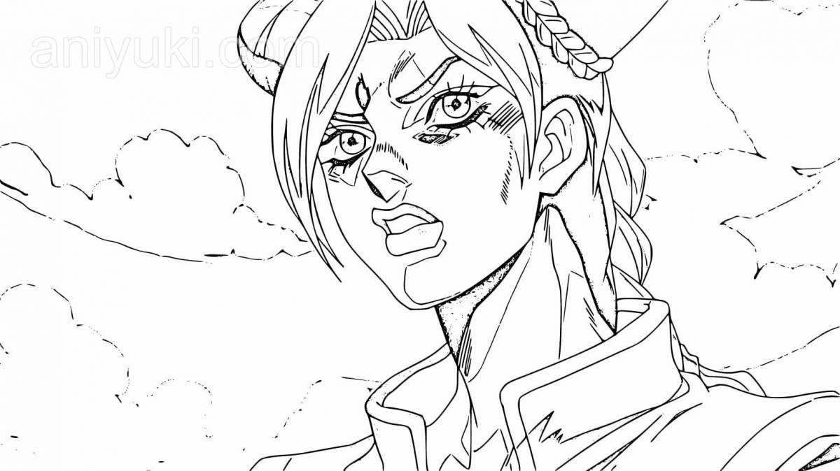 Цветная раскраска джолин