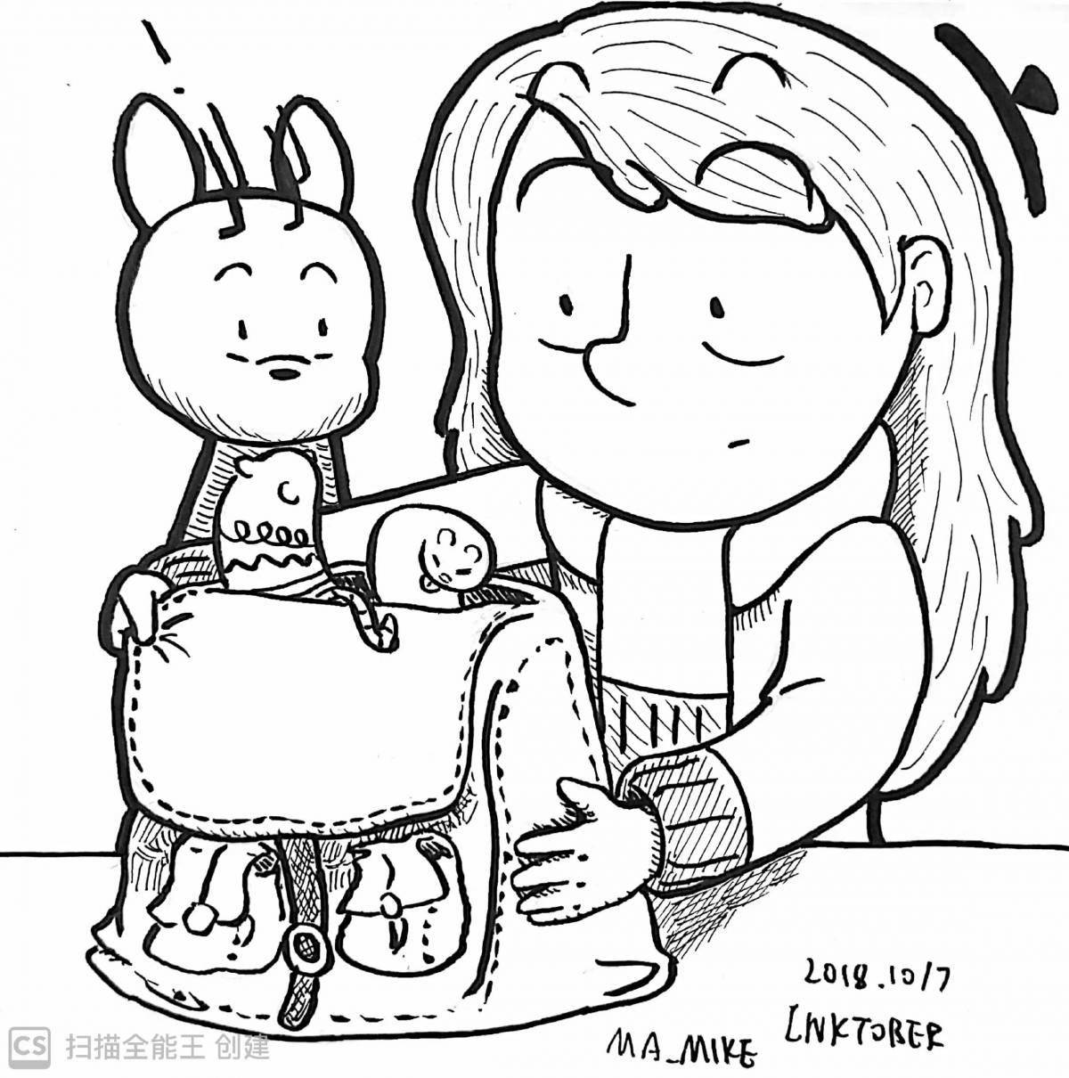 Hilda bright coloring page