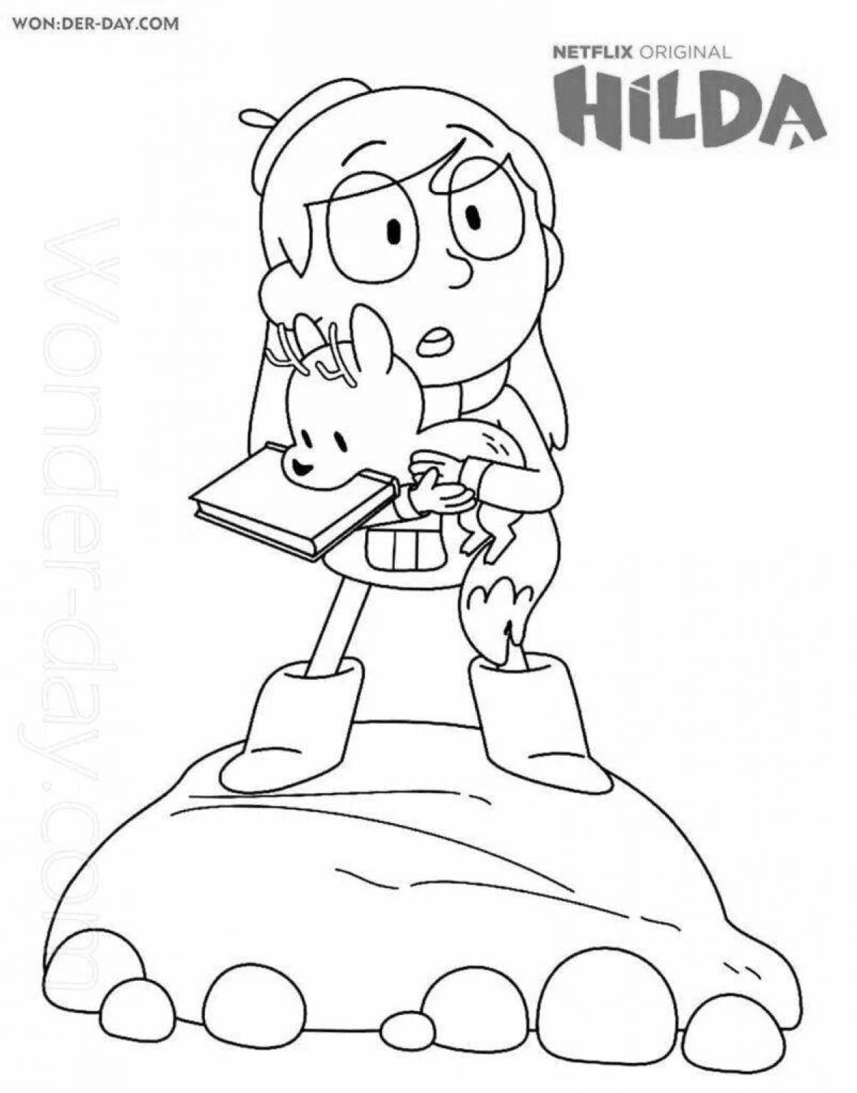 Hilda's amazing coloring page