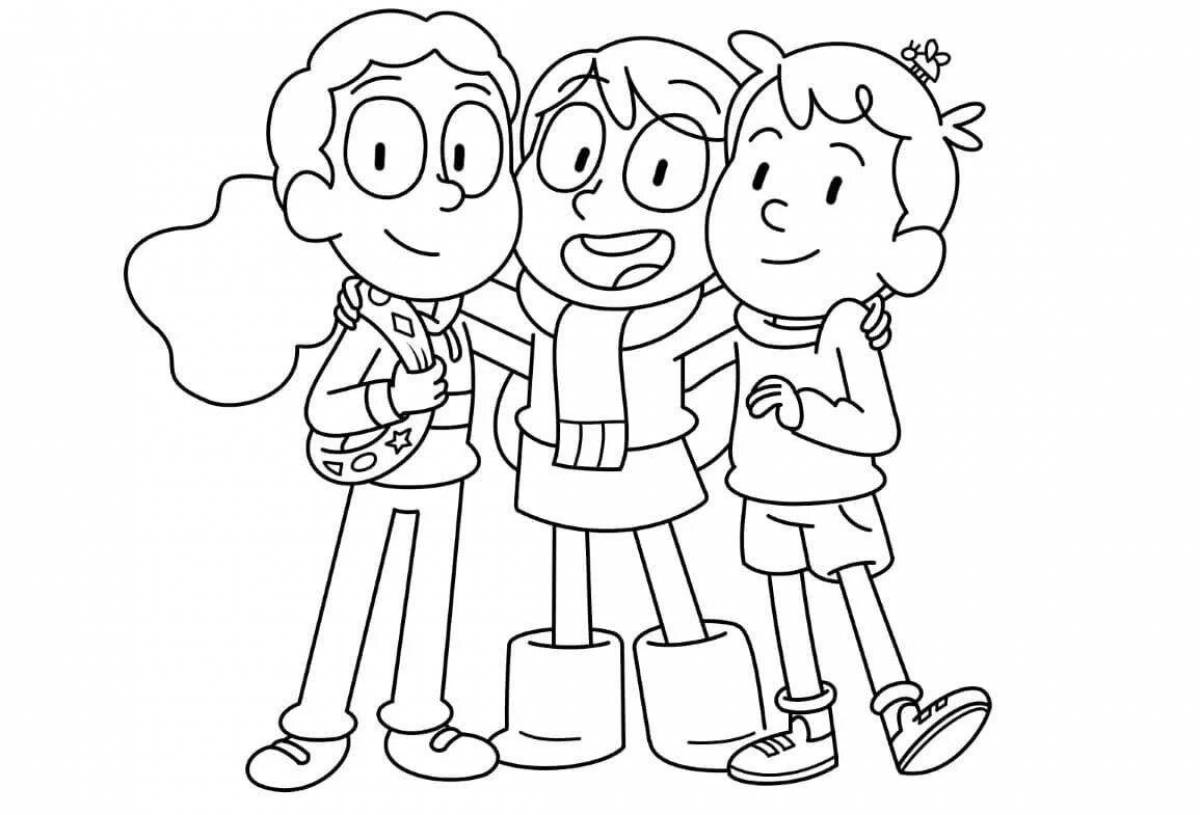Attracting hilda coloring page