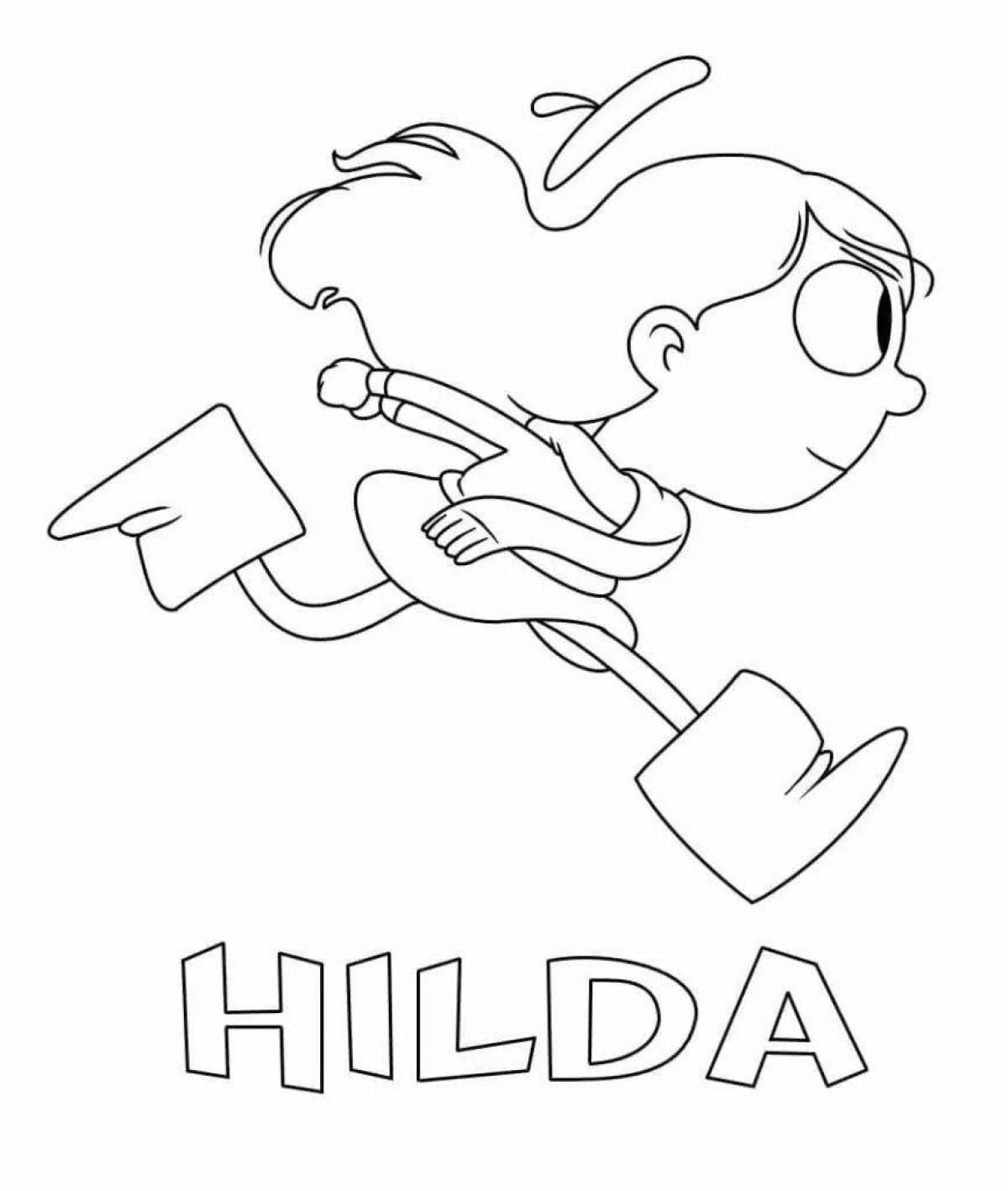 Hilda's outstanding coloring page