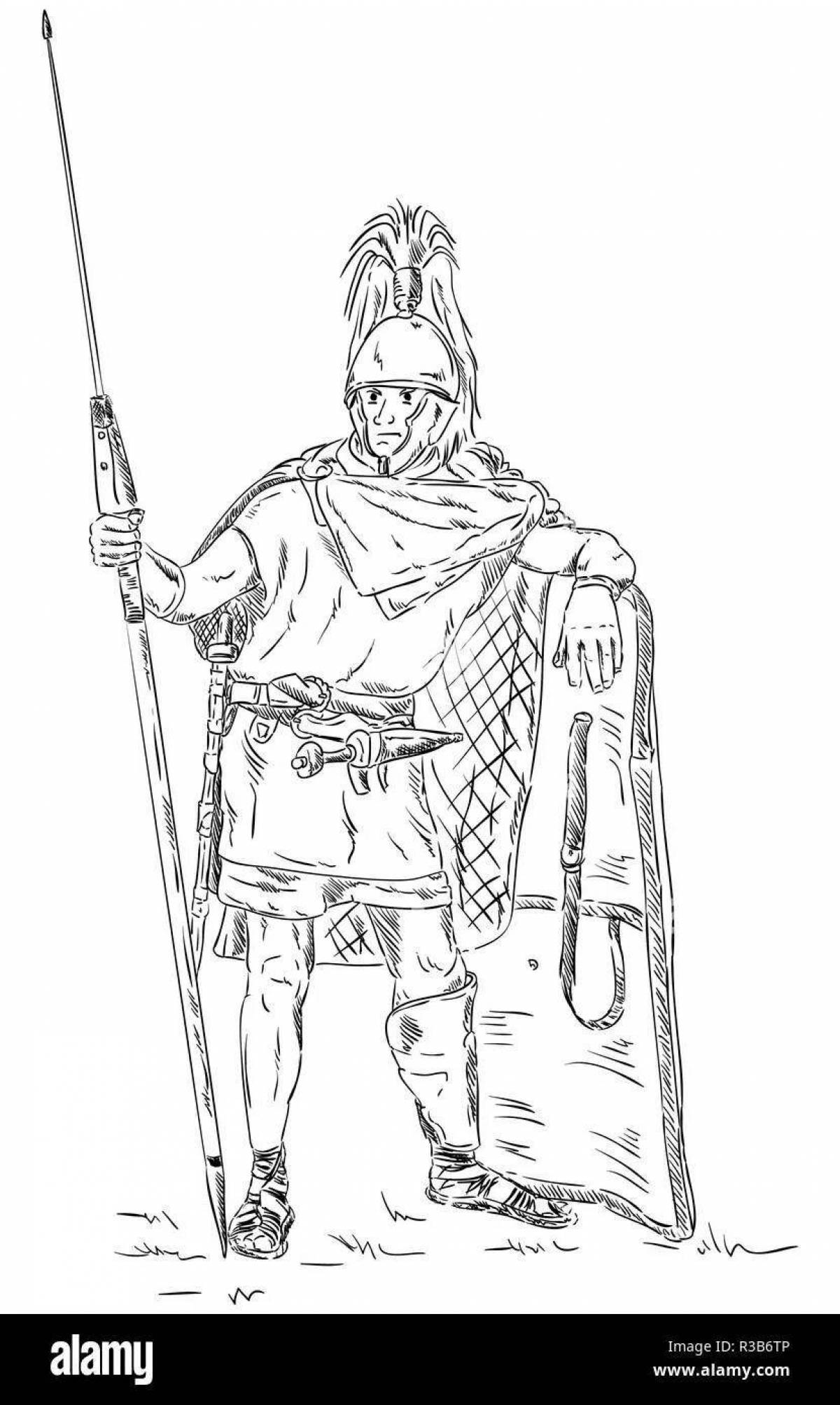 Splendid Legionnaire coloring page