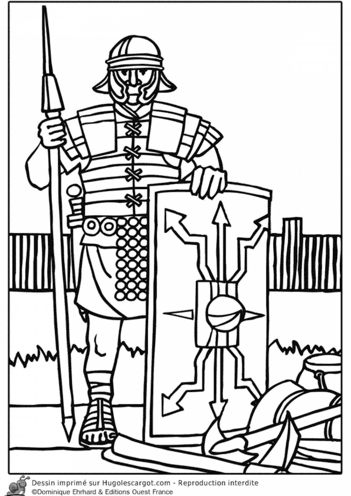 Coloring page dazzling legionnaire