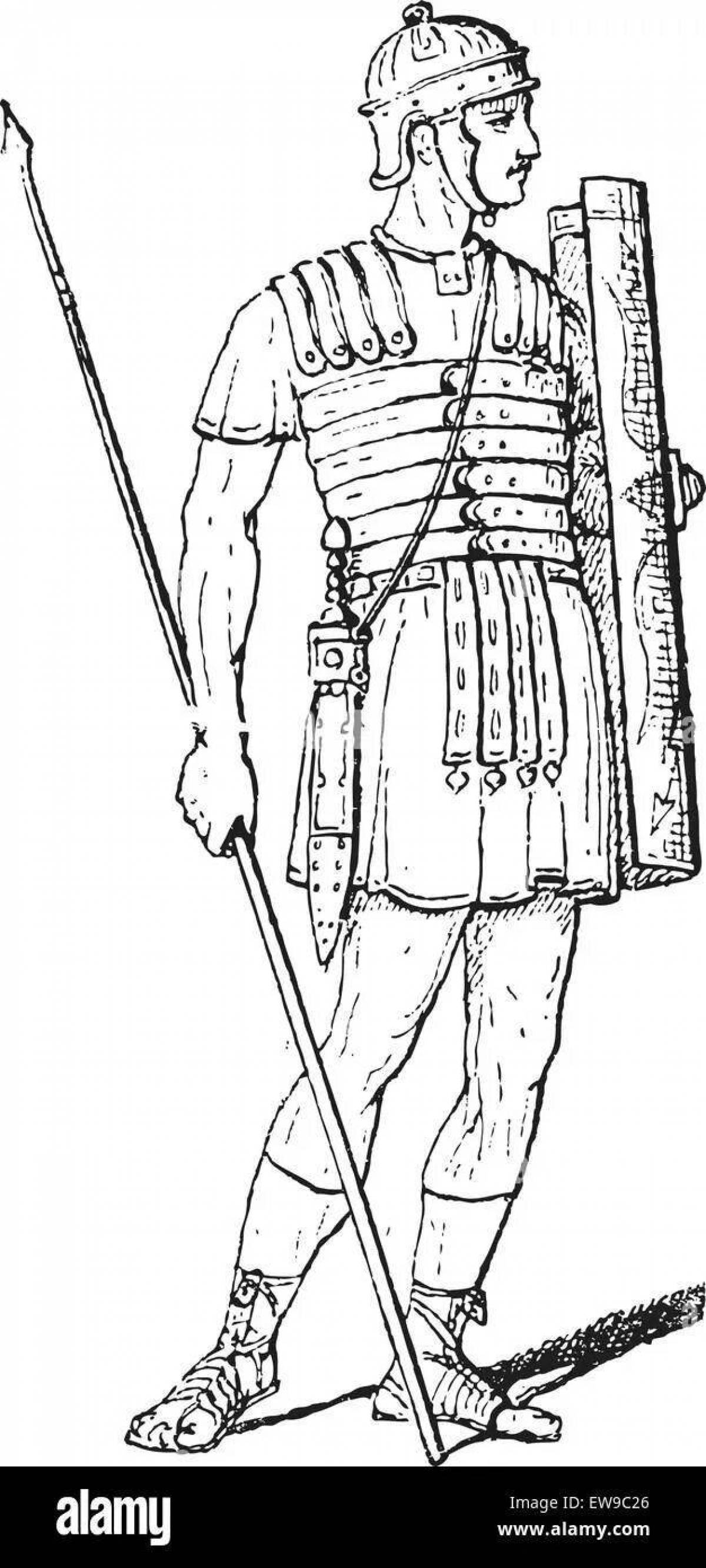 Royal legionnaire coloring page