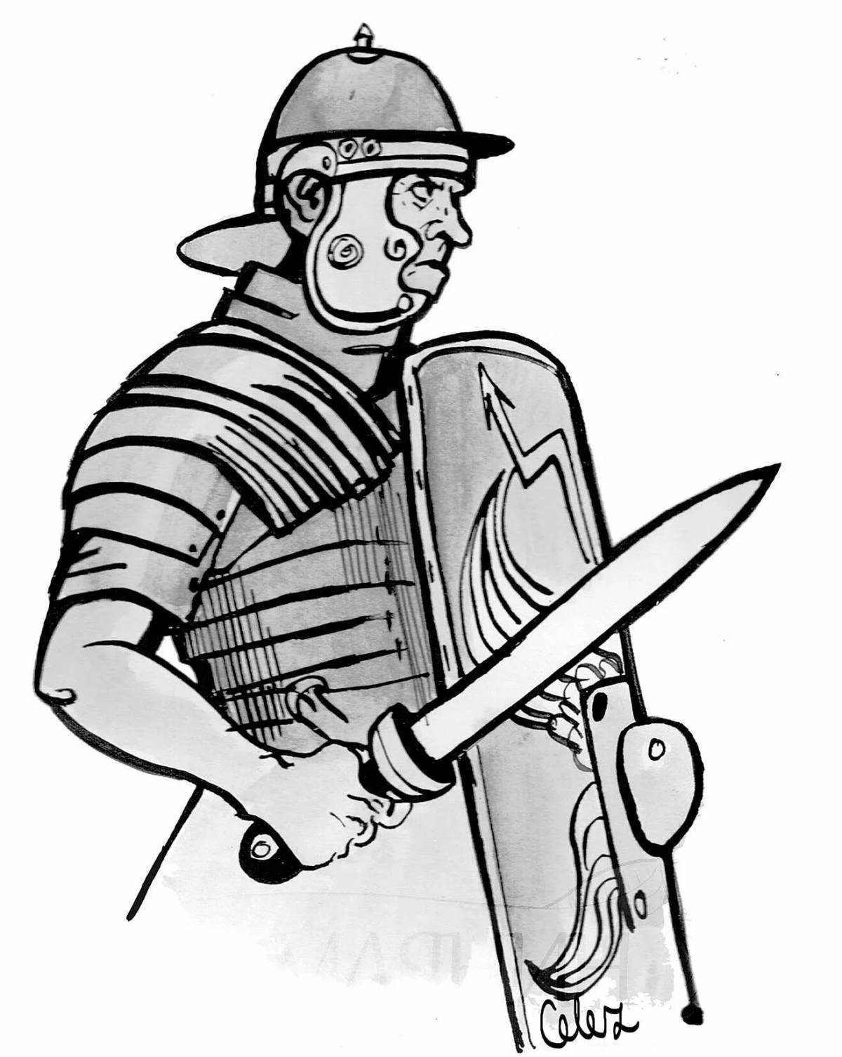 Impressive legionary coloring