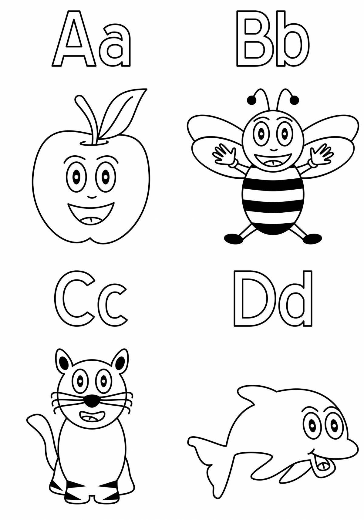 Charming coloring abcd
