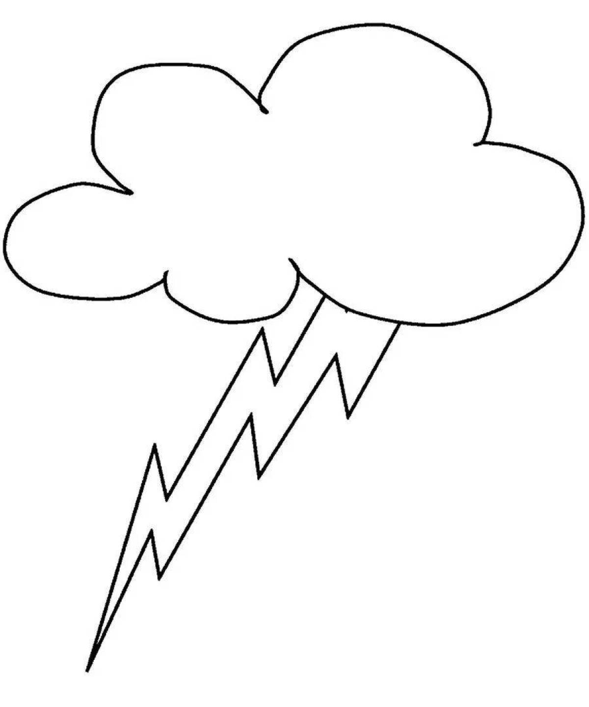 Dazzling thunder coloring