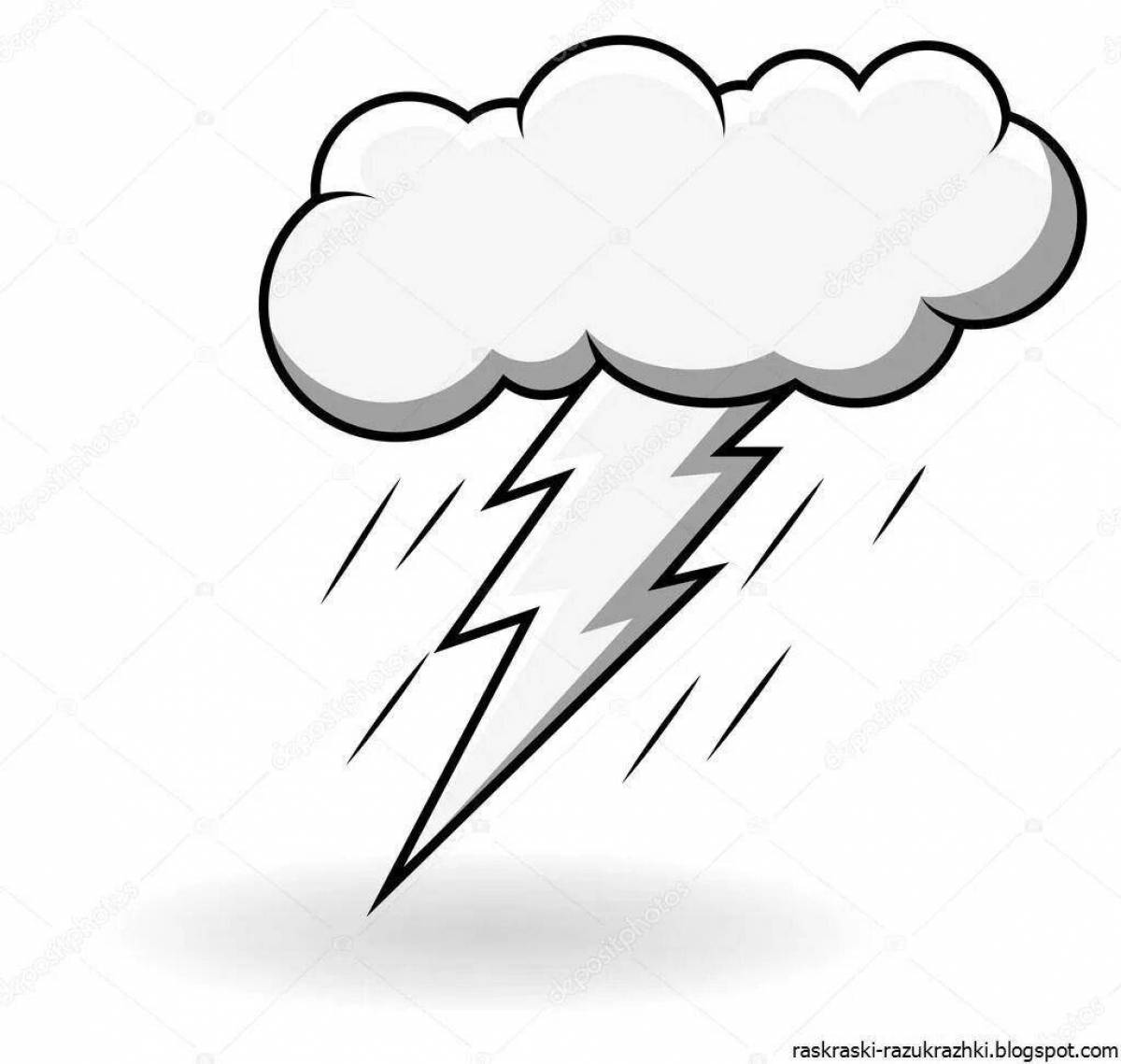 Glowing thunder coloring book