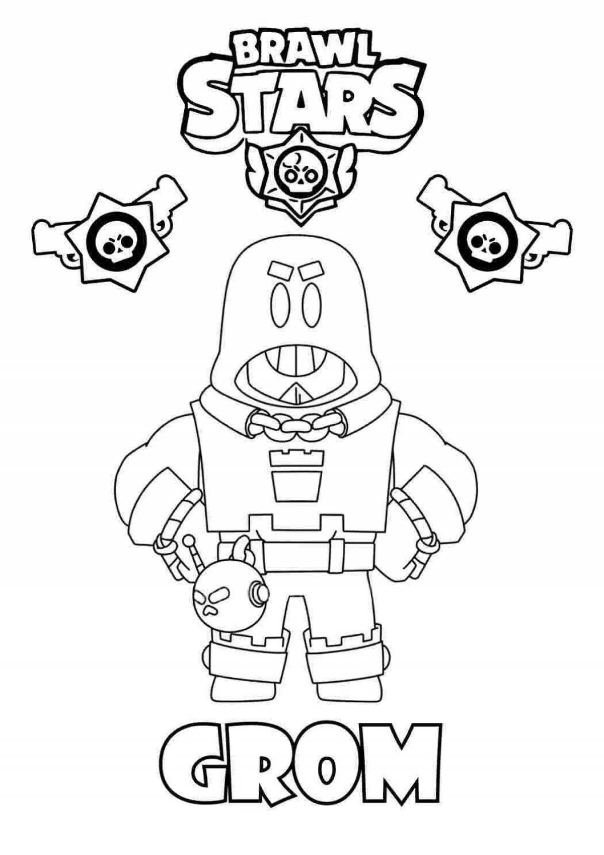 Glitter coloring thunder