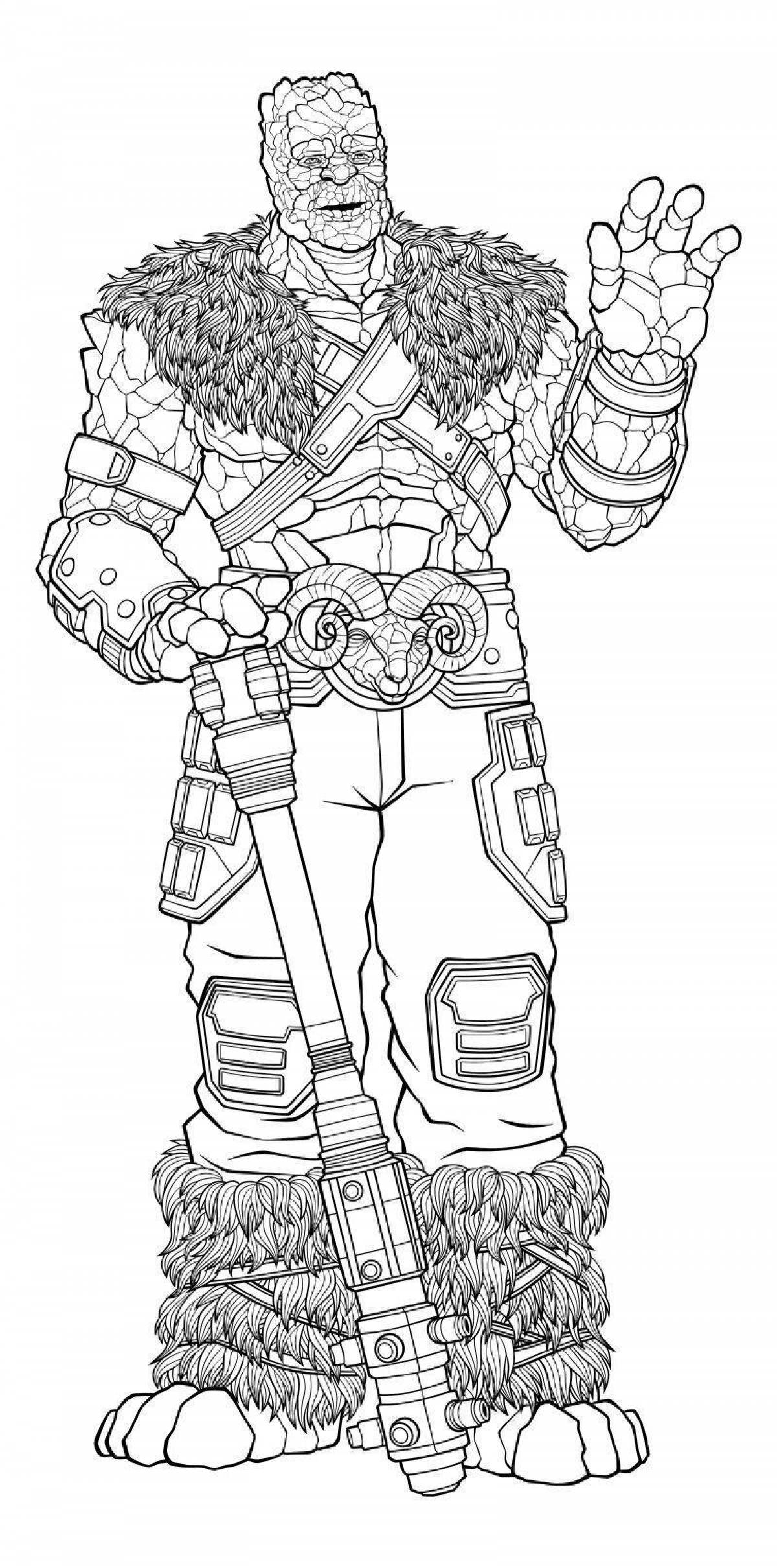 Glorious coloring book thunder