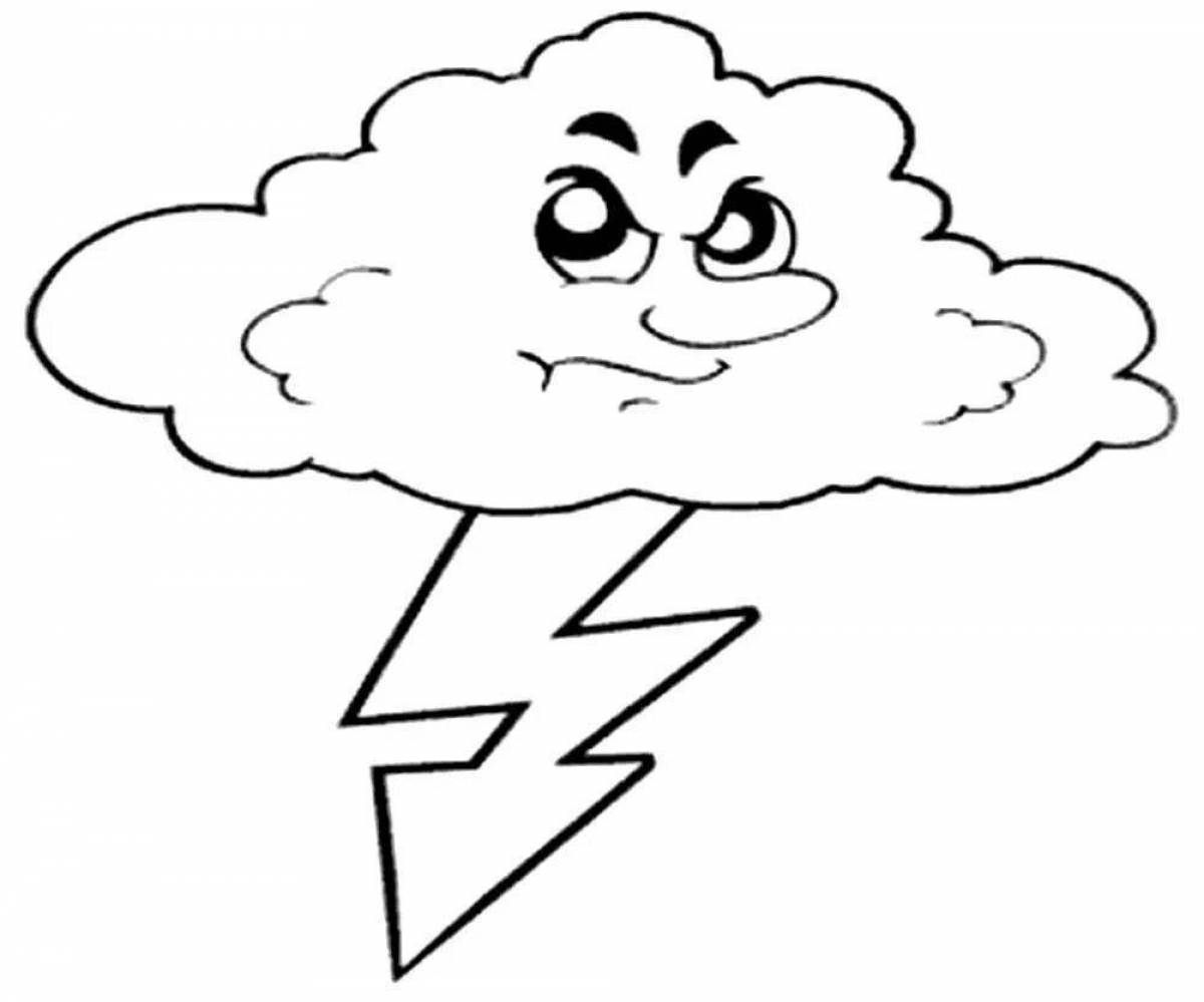 Fun coloring book thunder