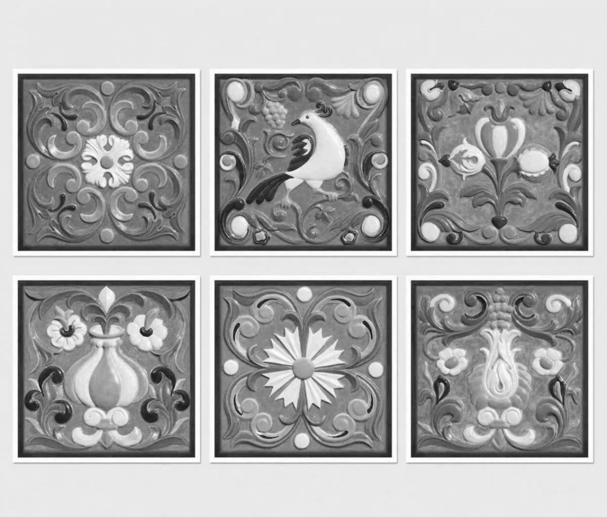 Игривые плитки-раскраски