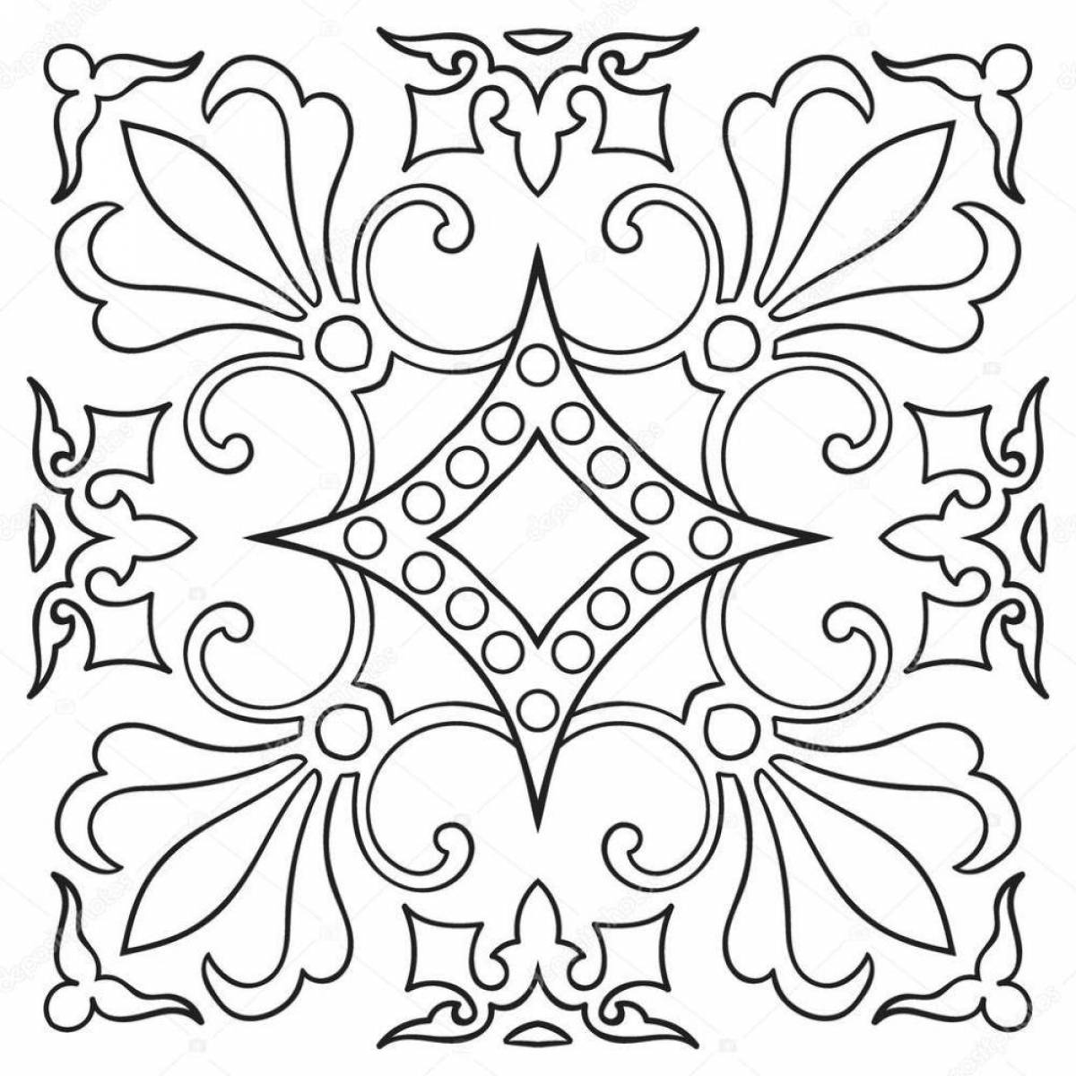 Увлекательные плитки-раскраски