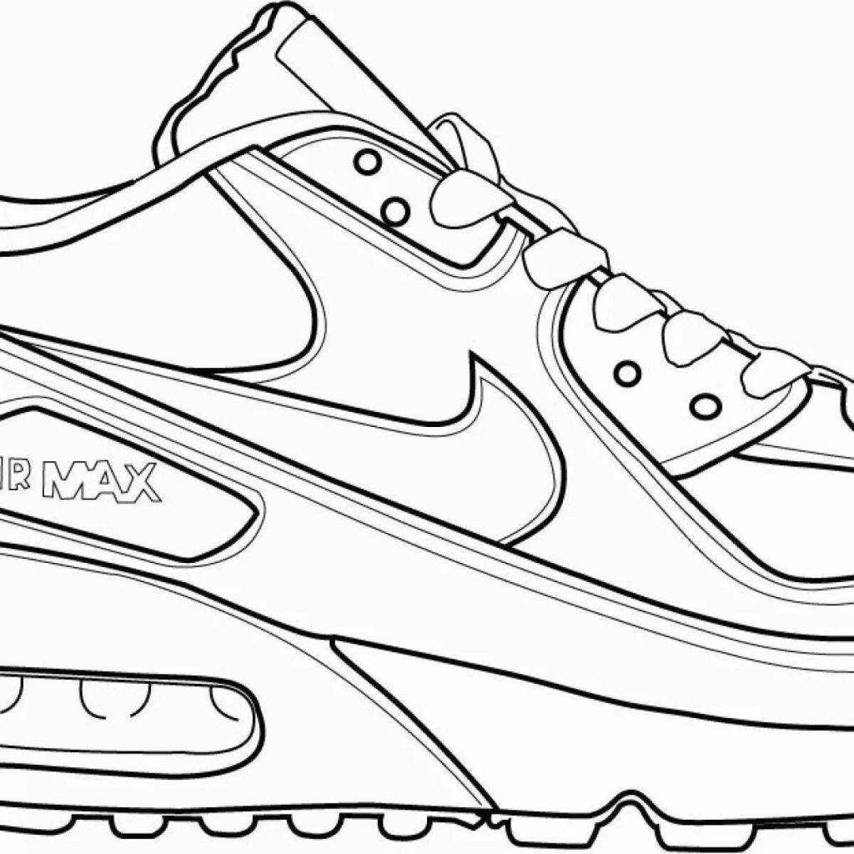 Amazing nike coloring page