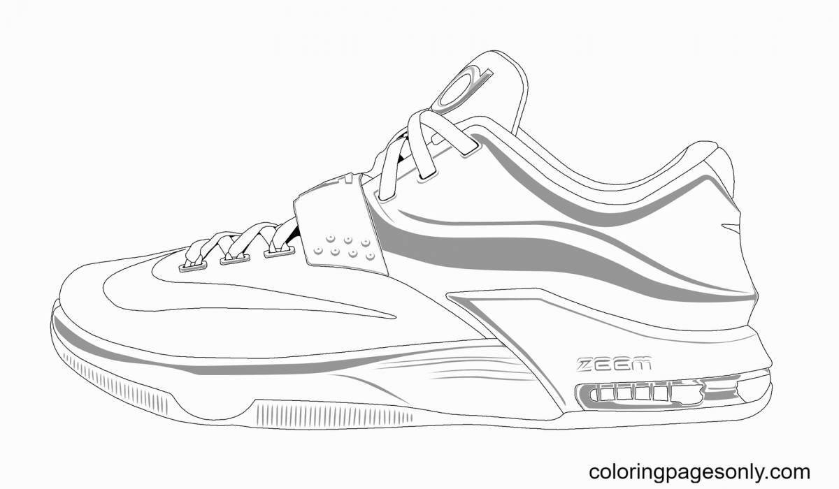 Charming nike coloring book