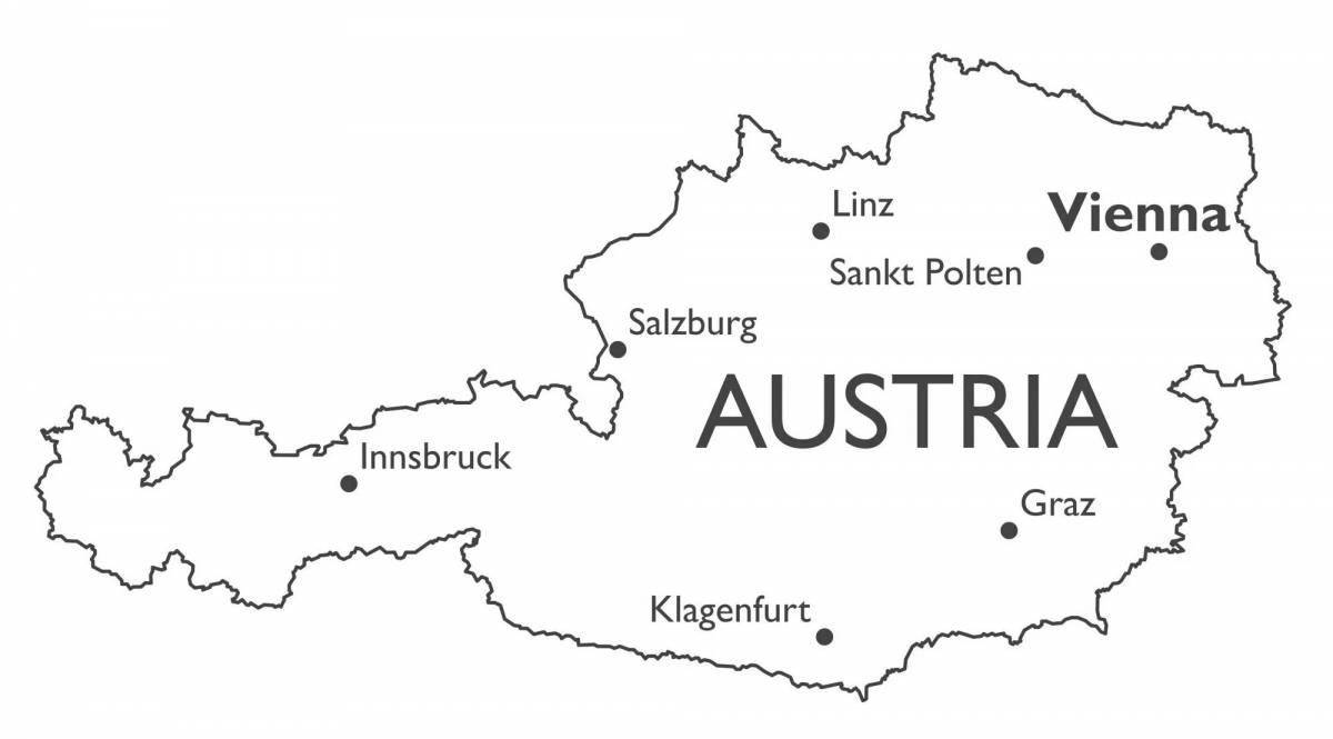 Раскраска безмятежная австрия