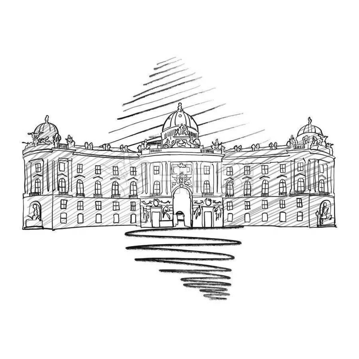 Refreshing austria coloring page