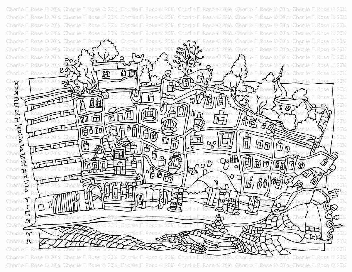 Charming austria coloring book