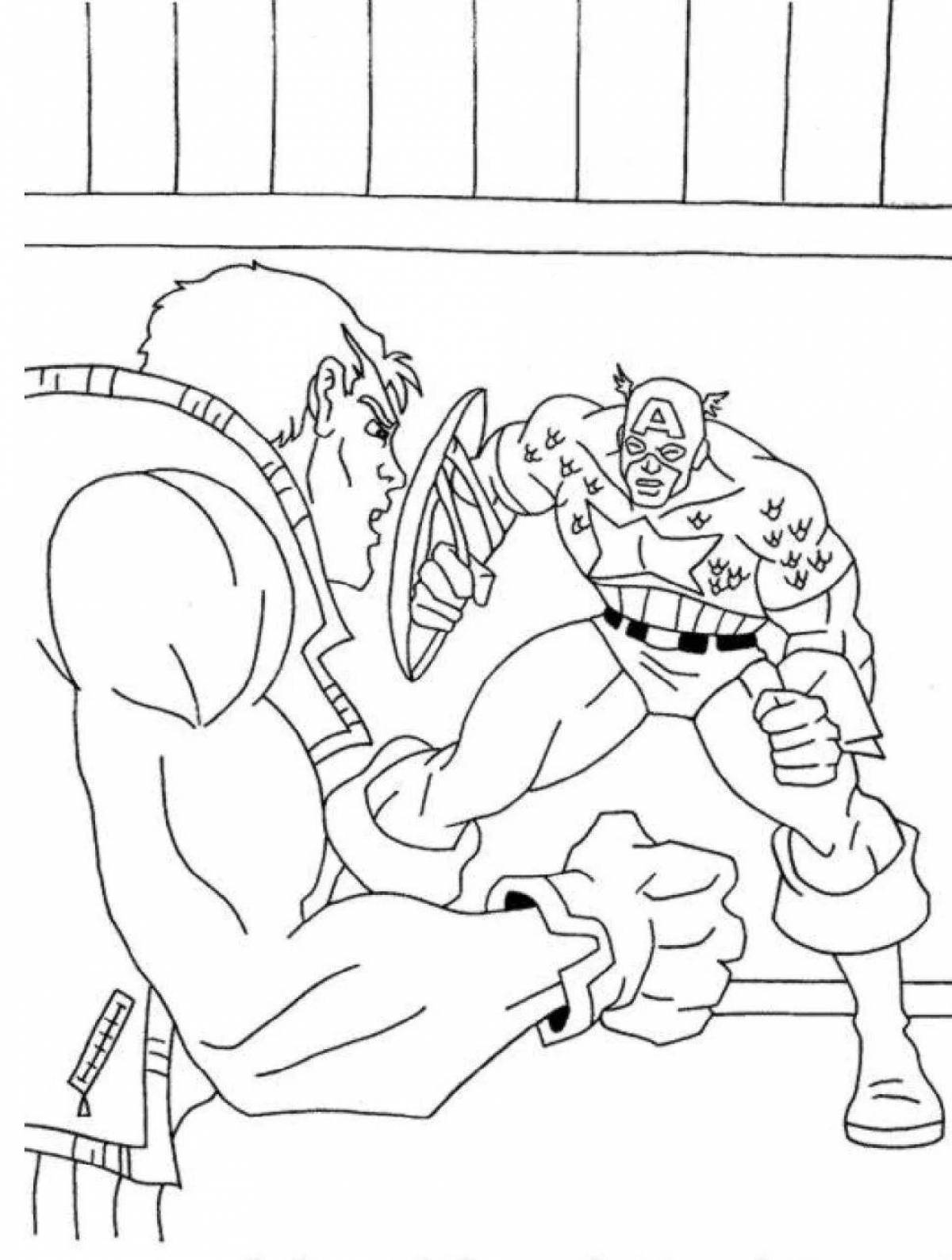 Color explosion doomsday coloring page
