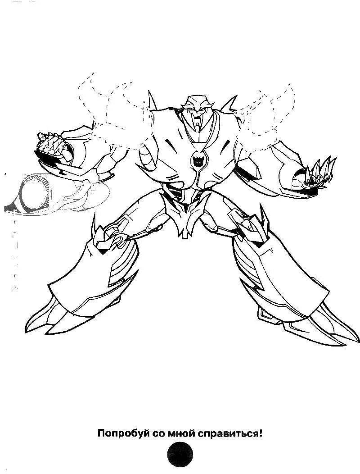 Megatron impressive coloring page