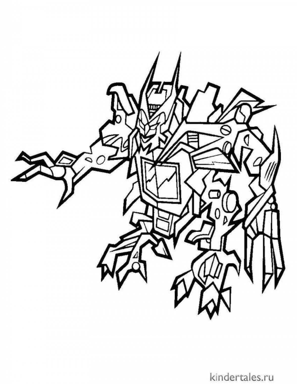 Deluxe megatron coloring page