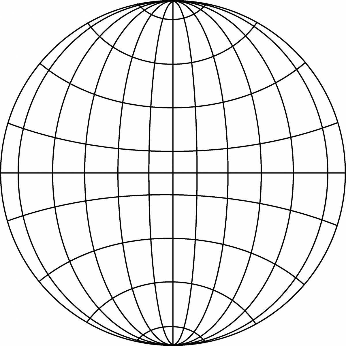 Amazing equator coloring page