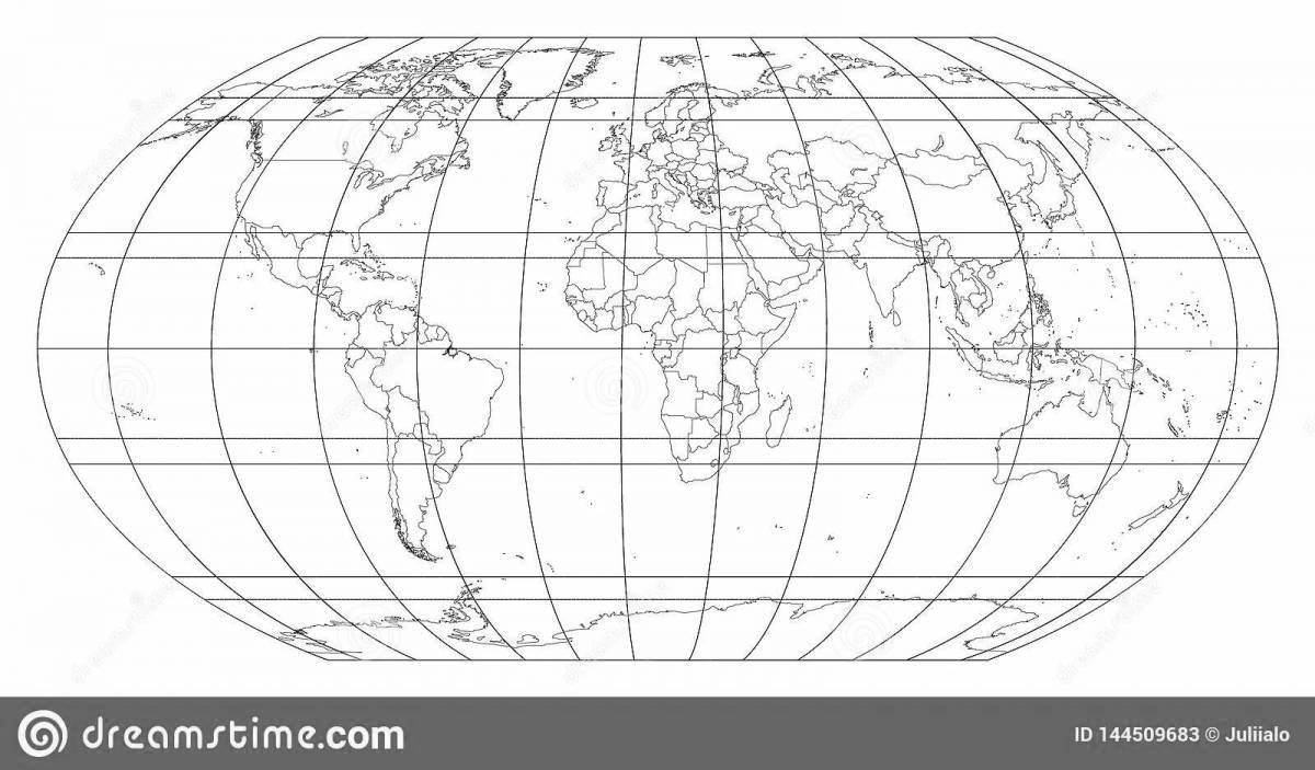 Coloring page magnificent equator